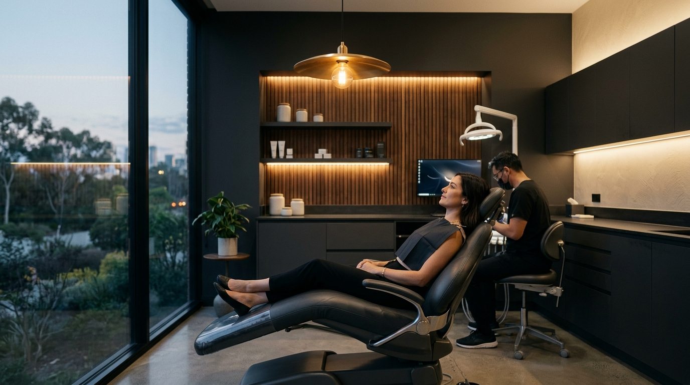 Private treatment suite for gentle extractions and custom dentures